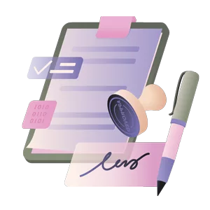 Signing-and-stamping-contract-agreement